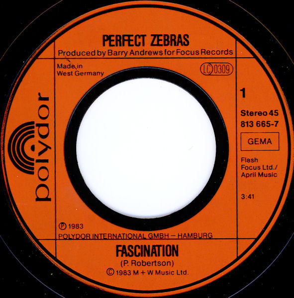 Perfect Zebras : Fascination (7")