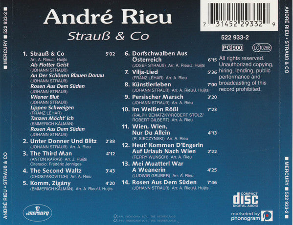 André Rieu : Strauß & Co (CD, Album)