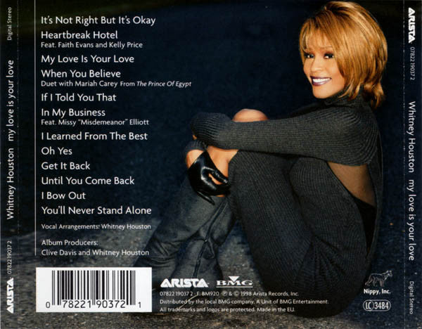 Whitney Houston : My Love Is Your Love (CD, Album, 12 )