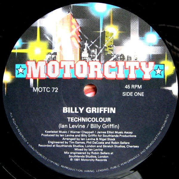 Billy Griffin : Technicolour (12")