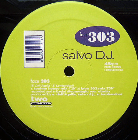 Salvo D.J.* : Face 303 (12")