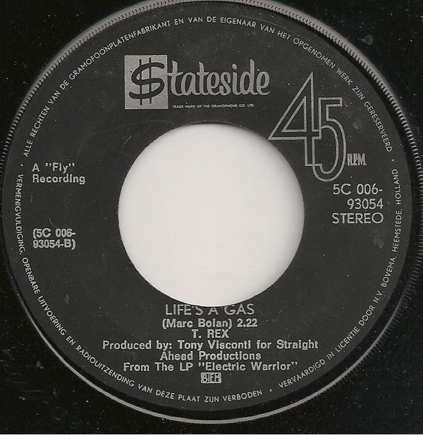T. Rex : Jeepster (7", Single, Ora)