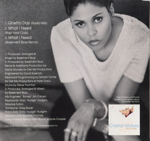 Crystal Waters : Ghetto Day / What I Need (CD, Single)