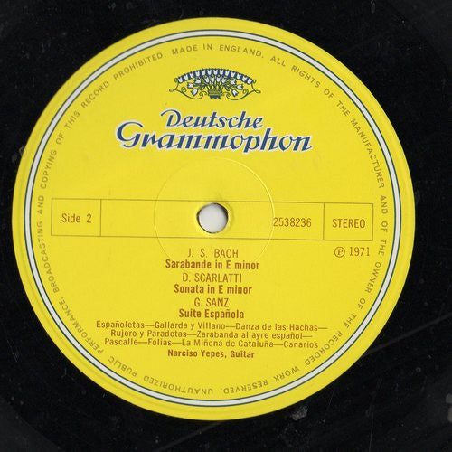 Narciso Yepes : Barockwerke Für Gitarre (Baroque Works For Guitar) (LP, Comp)