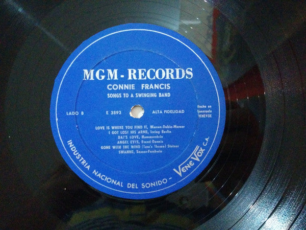 Connie Francis : Songs To A Swinging Band (LP, Album, Mono, RE)