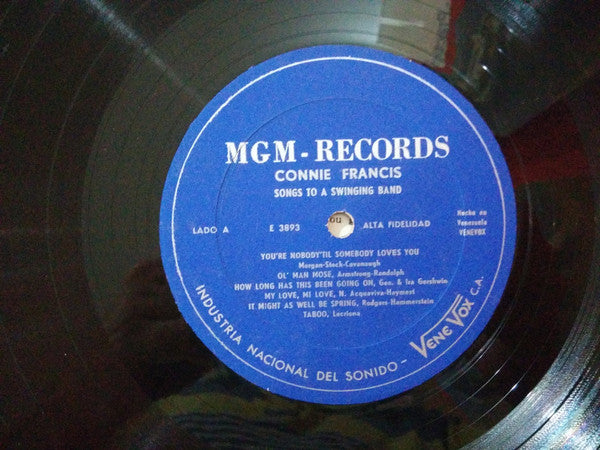 Connie Francis : Songs To A Swinging Band (LP, Album, Mono, RE)