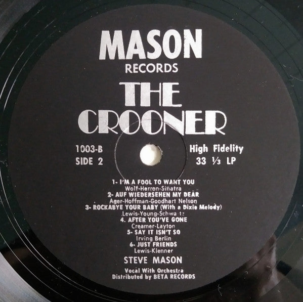 Steve Mason (11) : The Crooner (LP, Album, Mono)