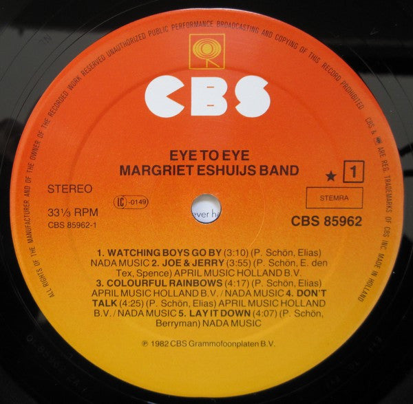 Margriet Eshuijs Band : Eye To Eye (LP, Album)