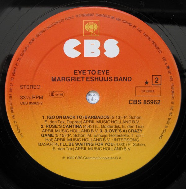 Margriet Eshuijs Band : Eye To Eye (LP, Album)