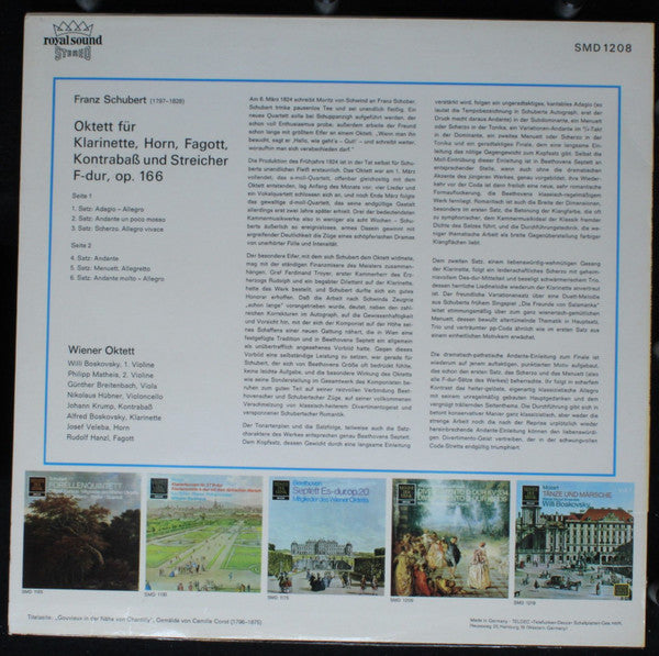 Franz Schubert, Wiener Oktett : Oktett F-dur, Op. 166 (LP)