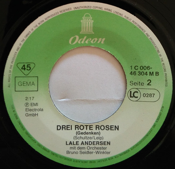 Lale Andersen : Lili Marleen (7", Single, RE)