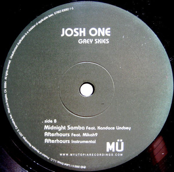 Josh One : Grey Skies EP (12", EP)