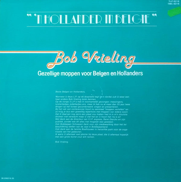 Bob Vrieling : 'n Hollander In Belgie (LP)