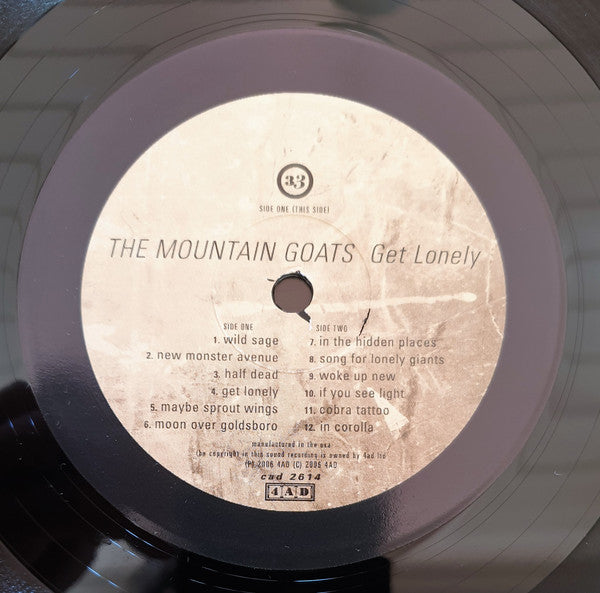 The Mountain Goats : Get Lonely (LP, Album)