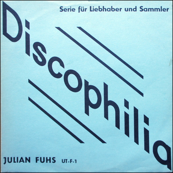 Julian Fuhs : Julian Fuhs (LP, Album, Comp, Mono)