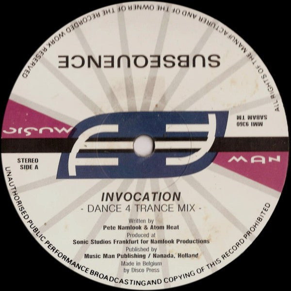 Subsequence : Invocation (12")