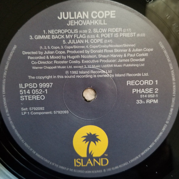 Julian Cope : Jehovahkill (LP + LP, S/Sided, Etch + Album, RE)