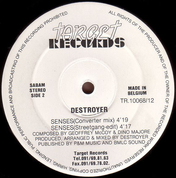 Destroyer : Senses (12")