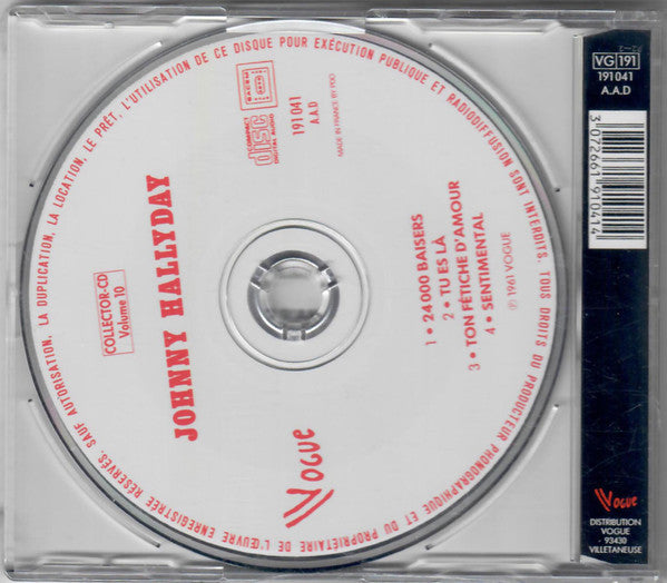 Johnny Hallyday : 24.000 Baisers (CD, EP, RE, Sli)