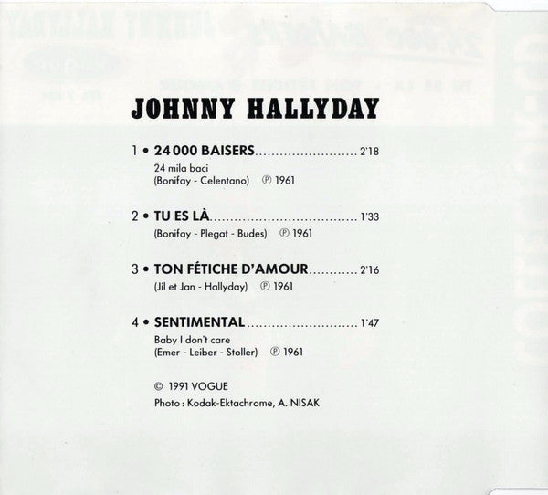 Johnny Hallyday : 24.000 Baisers (CD, EP, RE, Sli)