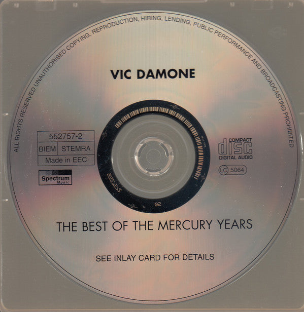 Vic Damone : The Very Best Of Vic Damone - The Mercury Years (CD, Comp)