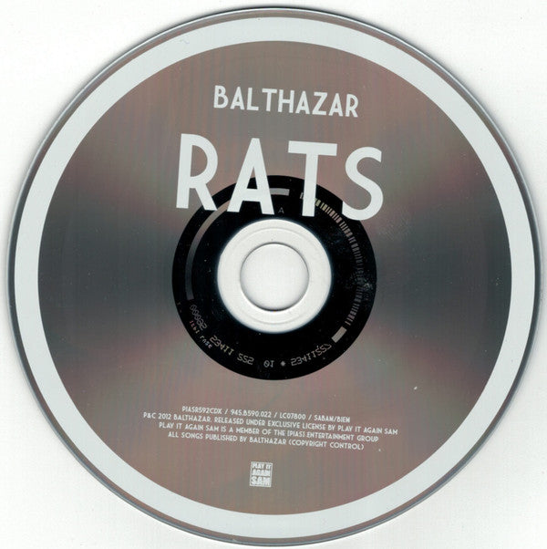 Balthazar (6) : Rats (CD, Album, RE, Dig)