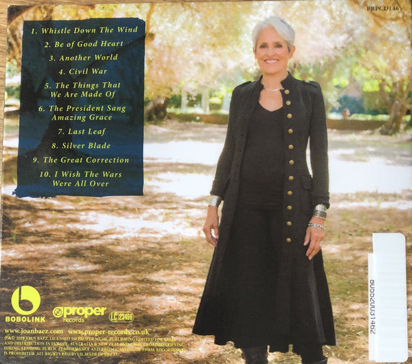 Joan Baez : Whistle Down The Wind (CD, Album, Dig)