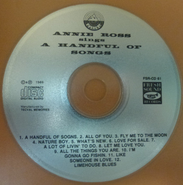 Annie Ross : Sings A Handful Of Songs (CD)