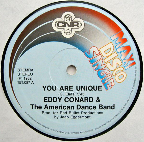 Eddy Conard* & The American Dance Band* : You Are Unique (12", Maxi)