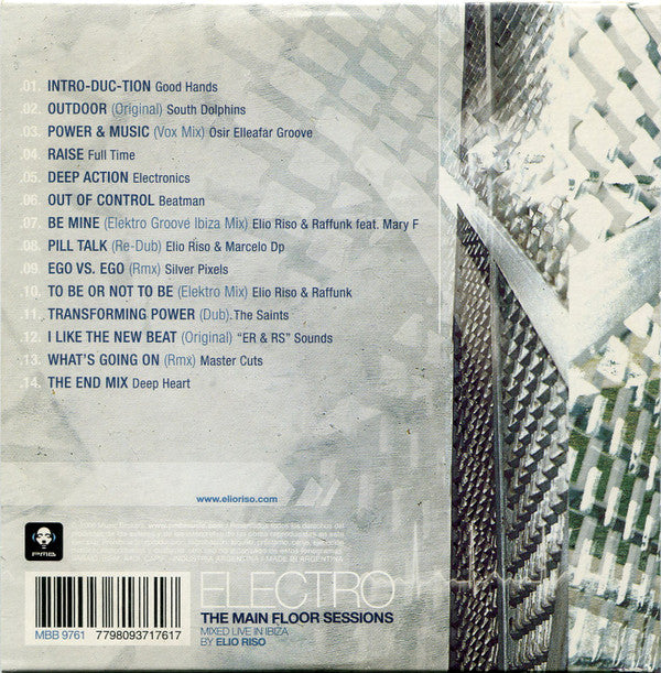 Elio Riso : Electro (The Main Floor Sessions) (CD, Mixed)