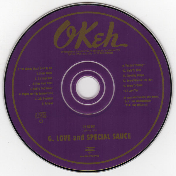 G. Love & Special Sauce : G. Love And Special Sauce (CD, Album)