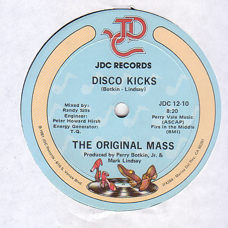 The Original Mass : Disco Kicks (12")