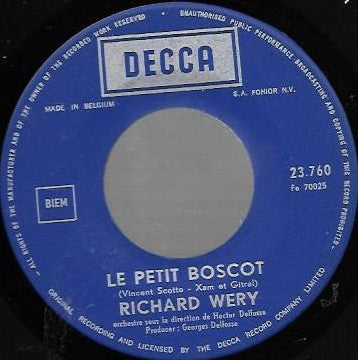 Richard Wery : Le P’tit Bosco  (7")