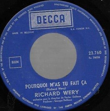 Richard Wery : Le P’tit Bosco  (7")