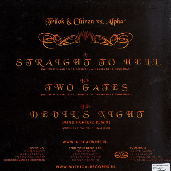 Trilok & Chiren vs. Alpha² : Straight To Hell (12")