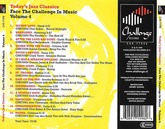 Various : Today's Jazz Classics - Volume 4 (CD, Comp)
