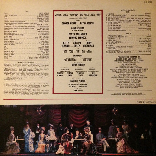 Larry Grossman, Betty Comden, Adolph Green, "A Doll's Life" Original Broadway Cast : A Doll’s Life (LP, Album, Gat)