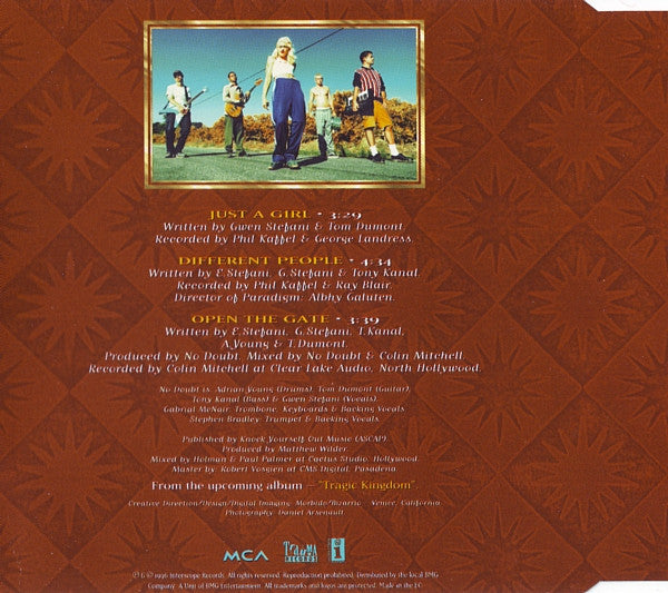 No Doubt : Just A Girl (CD, Single)