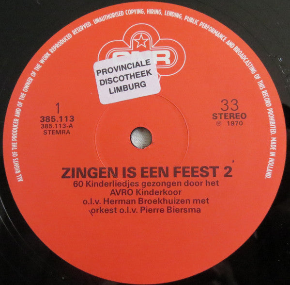 Kinderkoor Jacob Hamel o.l.v. Herman Broekhuizen : Zingen In De Kring - Deel 2 (LP, Album)
