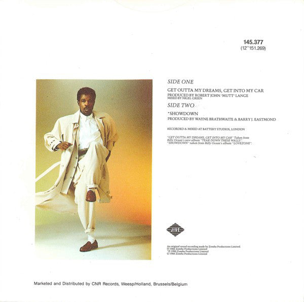 Billy Ocean : Get Outta My Dreams, Get Into My Car (7", Single)
