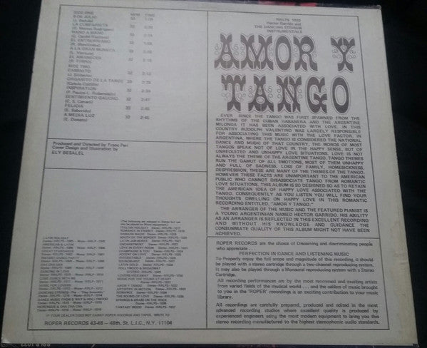 Hector Garrido And The Dancing Strings : Amor Y Tango (LP)