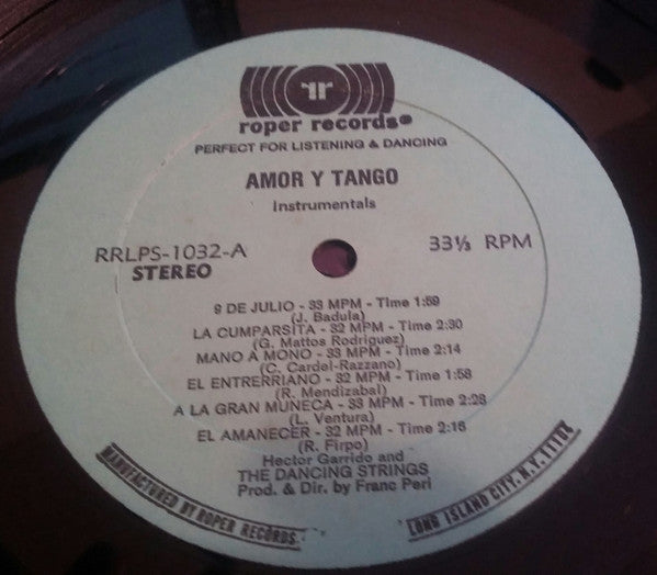 Hector Garrido And The Dancing Strings : Amor Y Tango (LP)