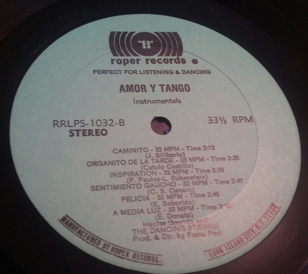 Hector Garrido And The Dancing Strings : Amor Y Tango (LP)