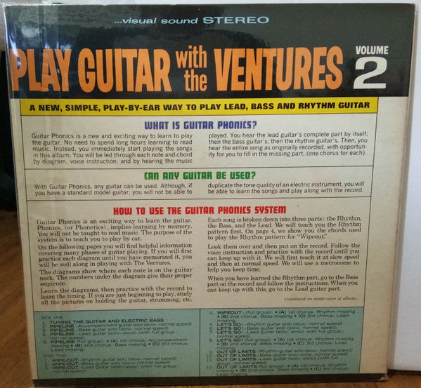 The Ventures : Play Guitar With The Ventures! Volume 2 (LP, Album)