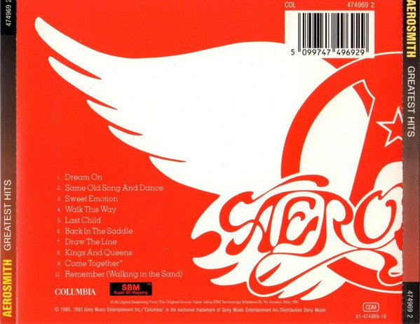Aerosmith : Aerosmith's Greatest Hits (CD, Comp, Ltd, RP, SBM)