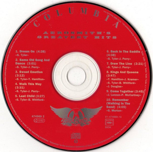 Aerosmith : Aerosmith's Greatest Hits (CD, Comp, Ltd, RP, SBM)