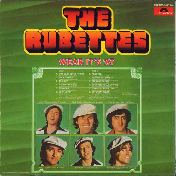 The Rubettes : Wear It's 'At (LP, Album)