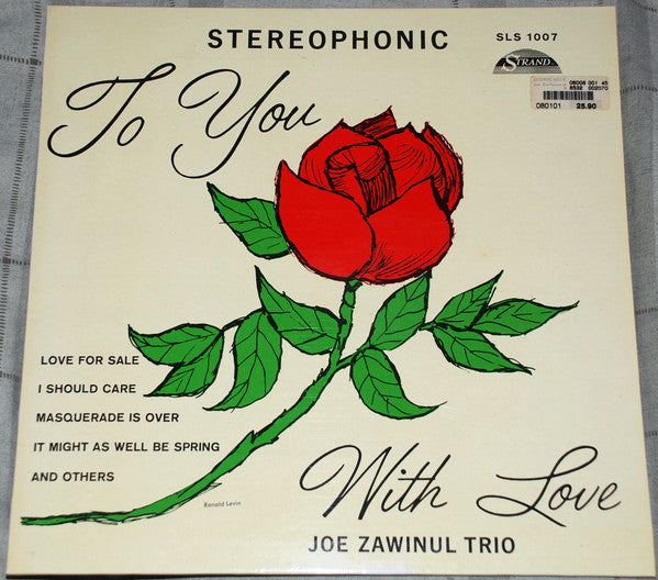 Joe Zawinul Trio : To You With Love (LP, Album, RE)
