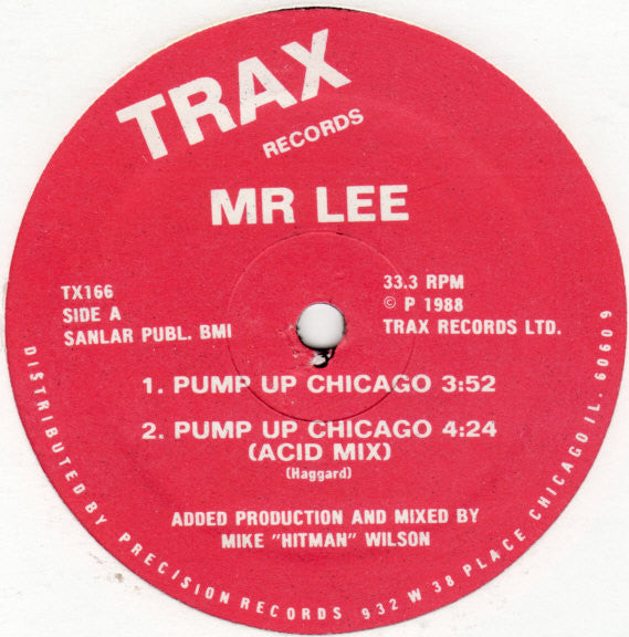 Mr. Lee : Pump Up Chicago (12")