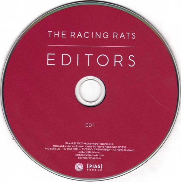 Editors : The Racing Rats (CD, Single, 1/3)